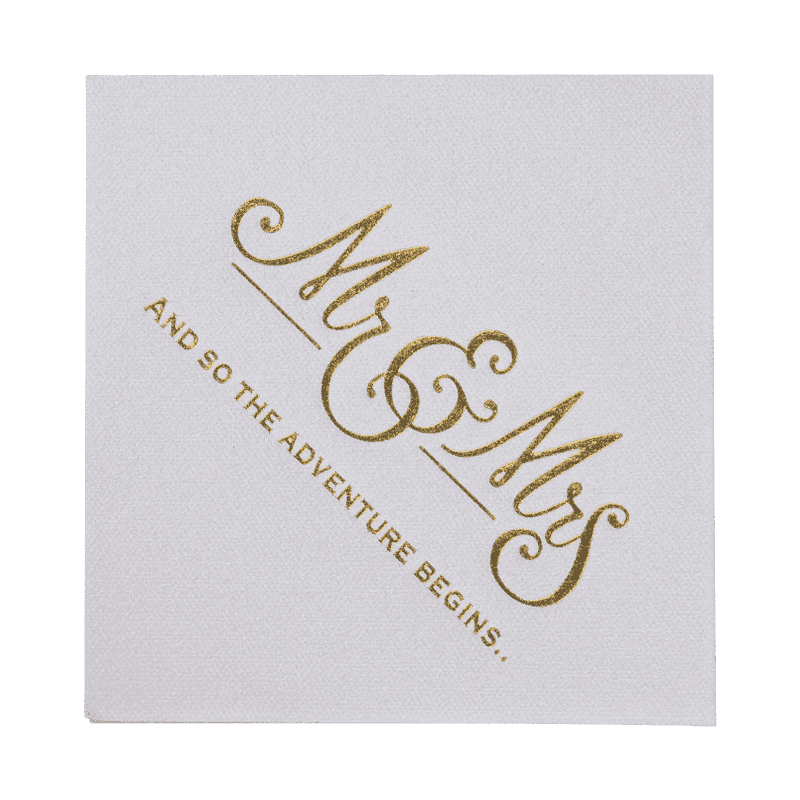 25x25 serviettes en papier aérien très absorbantes avec tamponnage chaud SJ1401