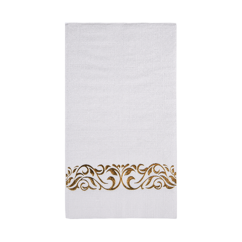40x33 3Ply Vierge Pitp Paper Napkins avec tampon en or SJ3302