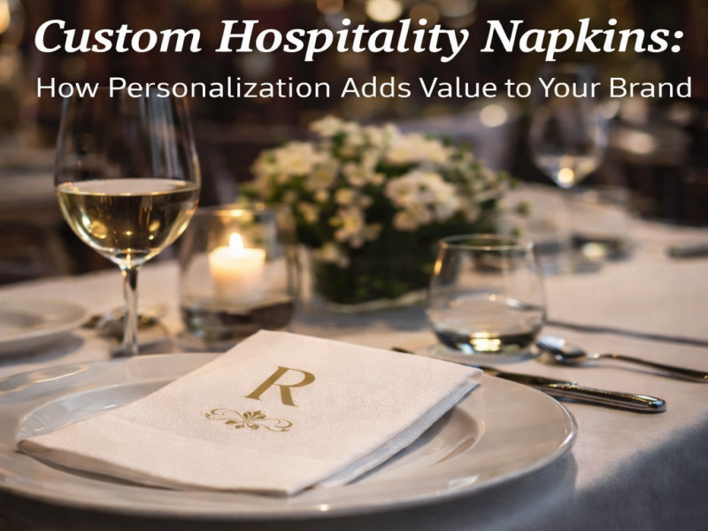 Serviettes d'accueil personnalisées : comment la personnalisation ajoute de la valeur à votre marque